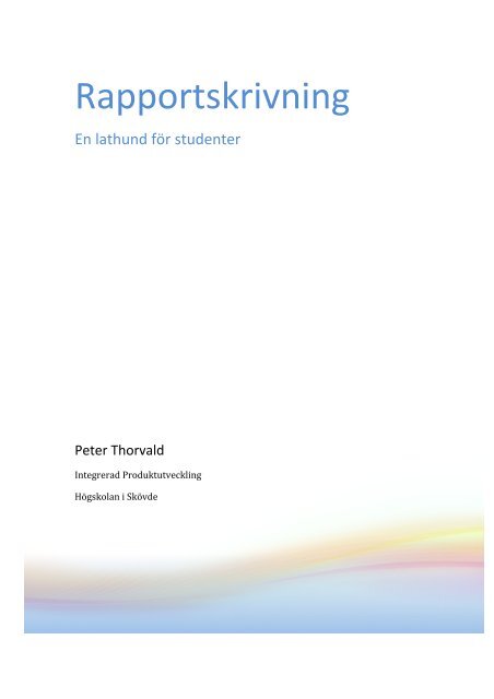 Rapportskrivning