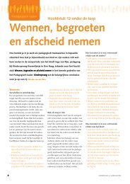 Wennen, begroeten en afscheid nemen - Pedagogenplatform