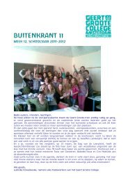 Buitenkrant 11, week 12 - Geert Groote College