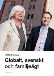 Globalt, svenskt och familjeägt - Pharma Industry