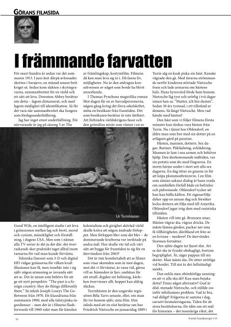 SFT – Svensk Familjeterapi nr 1 2013 - Svenska föreningen för ...