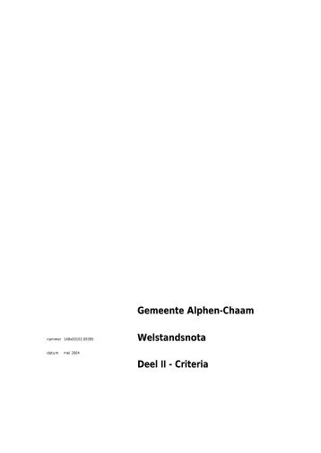 148x00102.09395 2 DEEL II Criteria - Gemeente Alphen-Chaam