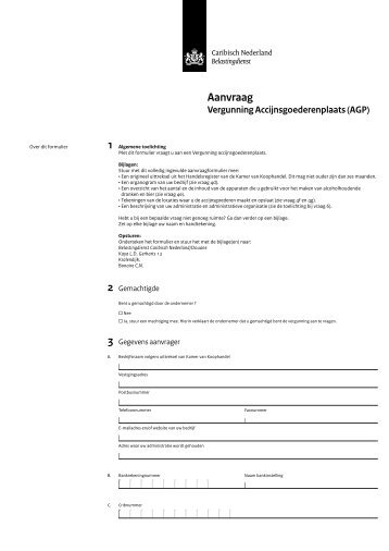 Aanvraag vergunning accijnsgoederenplaats (AGP)