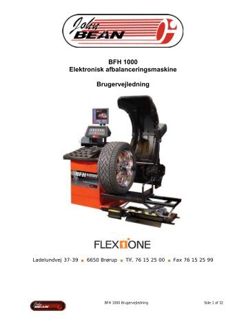 John Bean BFH 1000 afbalanceringsmaskine - Flex1one