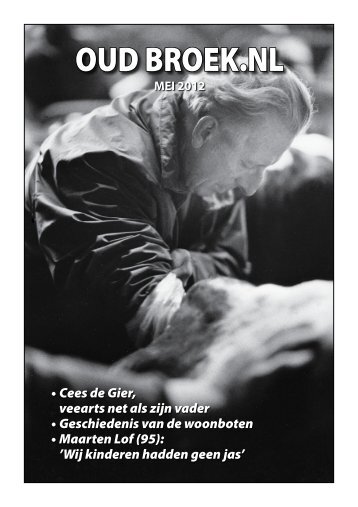 Nieuwsbrief mei 2012 - Vereniging Oud Broek in Waterland
