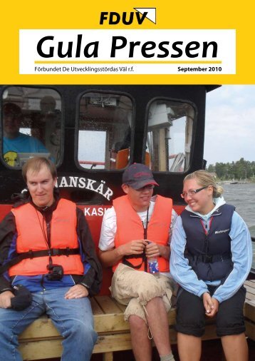 Gula Pressen september 2010 - Förbundet De Utvecklingsstördas Väl