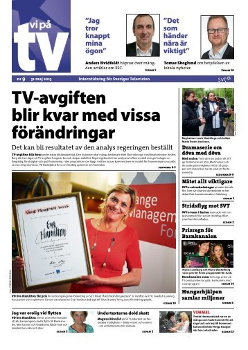 TV-avgiften blir kvar med vissa förändringar - 13 st porträttmatriklar ...