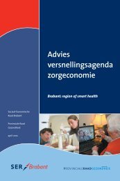 Advies versnellingsagenda zorgeconomie - SER Brabant