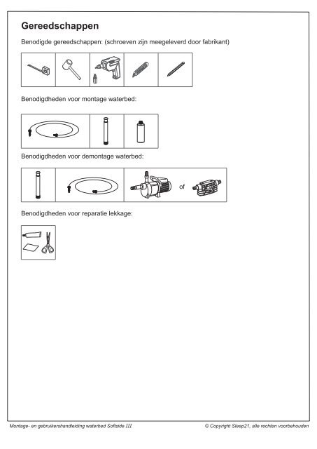 handleiding softside III.cdr - Vivera Waterbedden