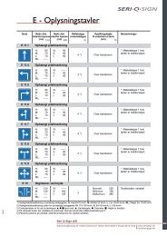 E - Oplysningstavler - Seri Q Sign Vejskilte