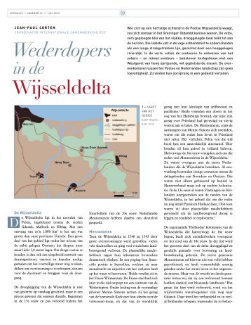 Wederdopers in de Wijsseldelta - Vitruvius