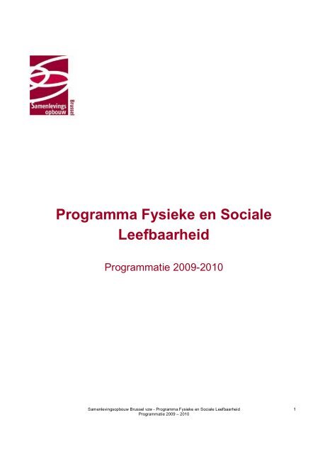 Programma Fysieke en Sociale Leefbaarheid