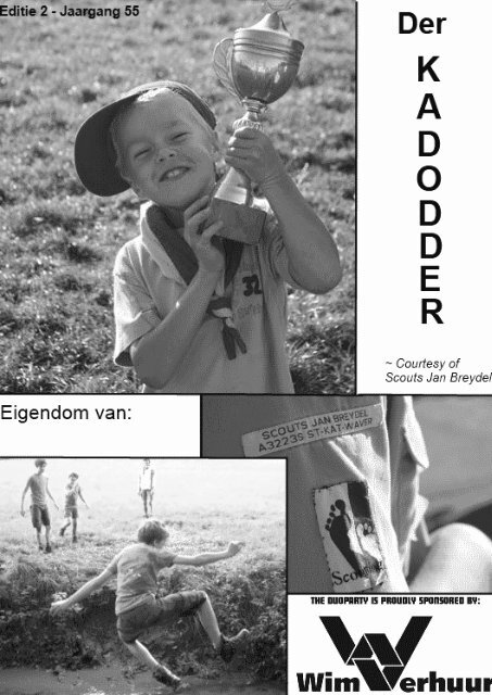 3-maandelijks programma welpen - Scouts Jan Breydel