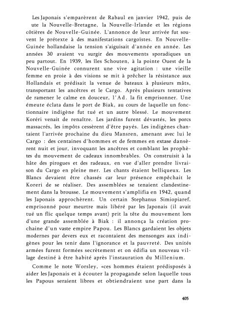 L'INCENDIE MILLENARISTE - Basse Intensité