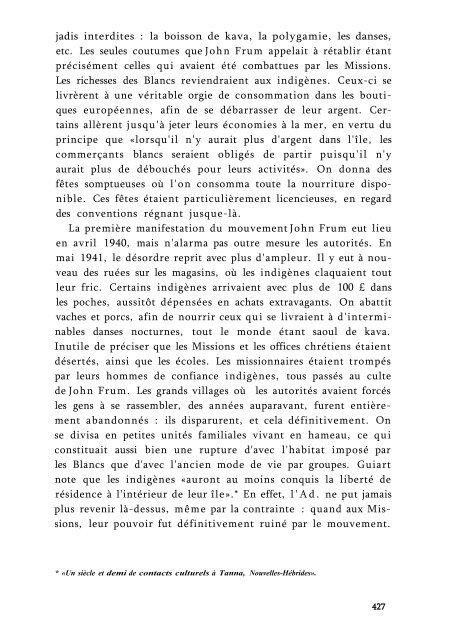 L'INCENDIE MILLENARISTE - Basse Intensité