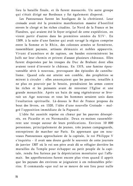 L'INCENDIE MILLENARISTE - Basse Intensité