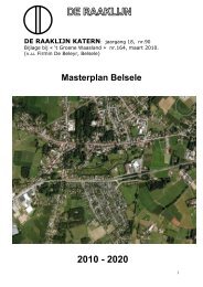 Masterplan Belsele - De Raaklijn