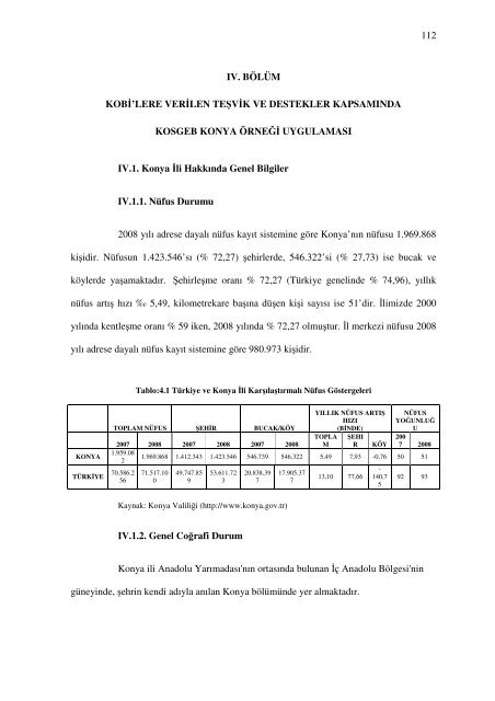 KOB'LERE VERLEN TEŞVK VE DESTEKLER KAPSAMINDA ...