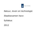 natuur, leven en technologie syllabus 2012 havo