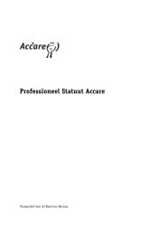 Professioneel Statuut Accare