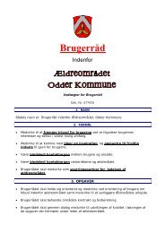 Vedtægter for Brugerråd - Odder kommune