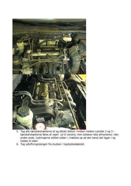 Skift af tandrem (+ remstrammer + generatorrem) på Ford Focus 1,6 ...