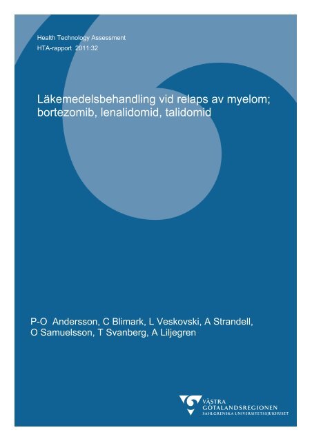 Läkemedelsbehandling vid relaps av myelom - Sahlgrenska ...