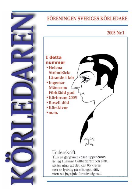 2005 Nr.1 FÖRENINGEN SVERIGES KÖRLEDARE