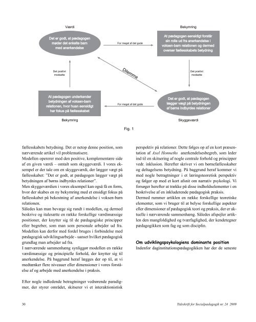 Tidsskrift for Socialpædagogik, Nummer 23, 2009 - Dansk Forening ...