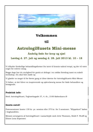 AstrologiHusets Mini-messe