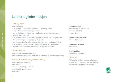 Veileder for systematisk arbeid med likestilling og mangfold