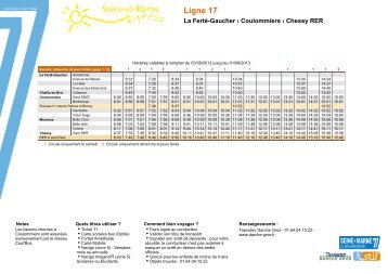 Ligne 17 - Seine-et-Marne Express