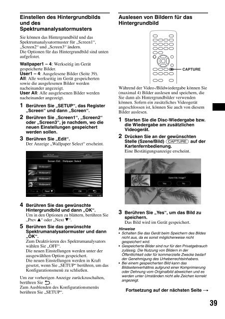 Sony XAV-W1 Car Radio OWNER'S MANUAL Operating Instructions ...