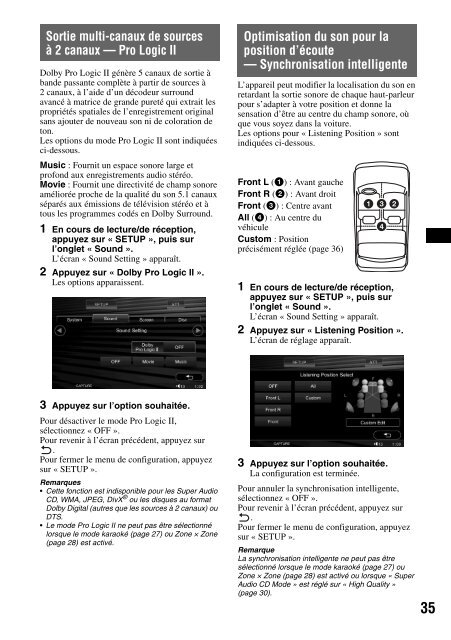 Sony XAV-W1 Car Radio OWNER'S MANUAL Operating Instructions ...