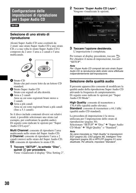 Sony XAV-W1 Car Radio OWNER'S MANUAL Operating Instructions ...