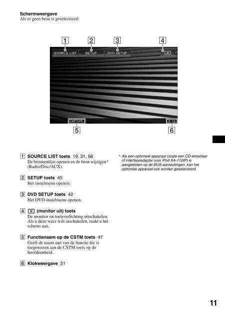 Sony XAV-W1 Car Radio OWNER'S MANUAL Operating Instructions ...