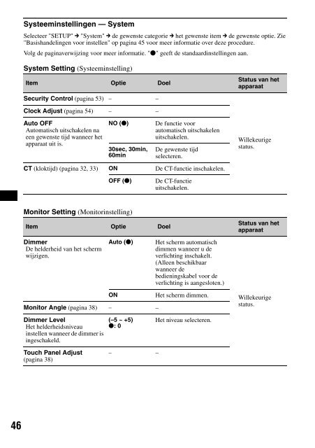 Sony XAV-W1 Car Radio OWNER'S MANUAL Operating Instructions ...