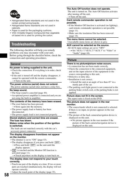 Sony XAV-W1 Car Radio OWNER'S MANUAL Operating Instructions ...