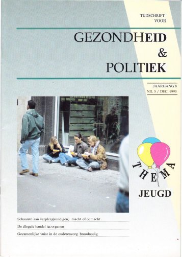 Tijdschrift Gezondheid en Politiek jaargang 1990 nr 5