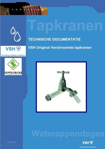 Technische Documentatie Tapkranen - Vsh