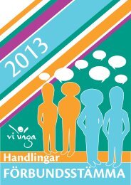 Stämmohandlingar 2013 - Förbundet Vi Unga