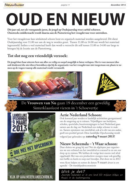 De krant van december 2012 - Nieuw Scheemda