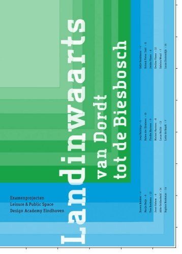 Landinwaarts van Dordt tot de Biesbosch. Examenprojecten ... - STEP