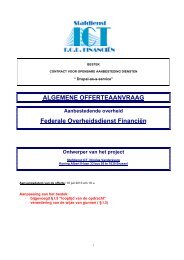 Bestek (PDF, 302.84 Kb) - FOD Financiën