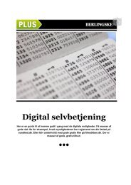 Digital selvbetjening - Berlingske