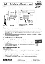 Cp2 Installation af konstant tryk