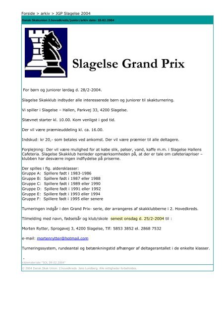 JGP Slagelse 2004 - DSU 2. hovedkreds