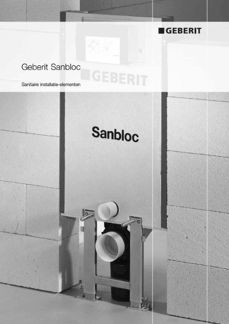 Geberit Sanbloc: sanitaire installatie-elementen