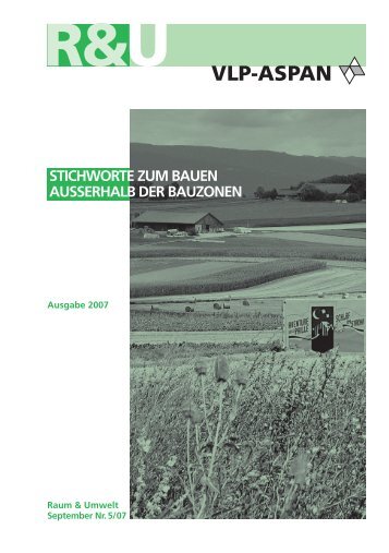 stichworte zum bauen ausserhalb der bauzonen - vlp-aspan