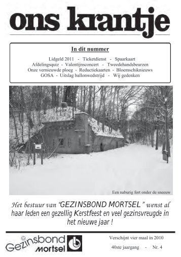 december - Gezinsbond Mortsel